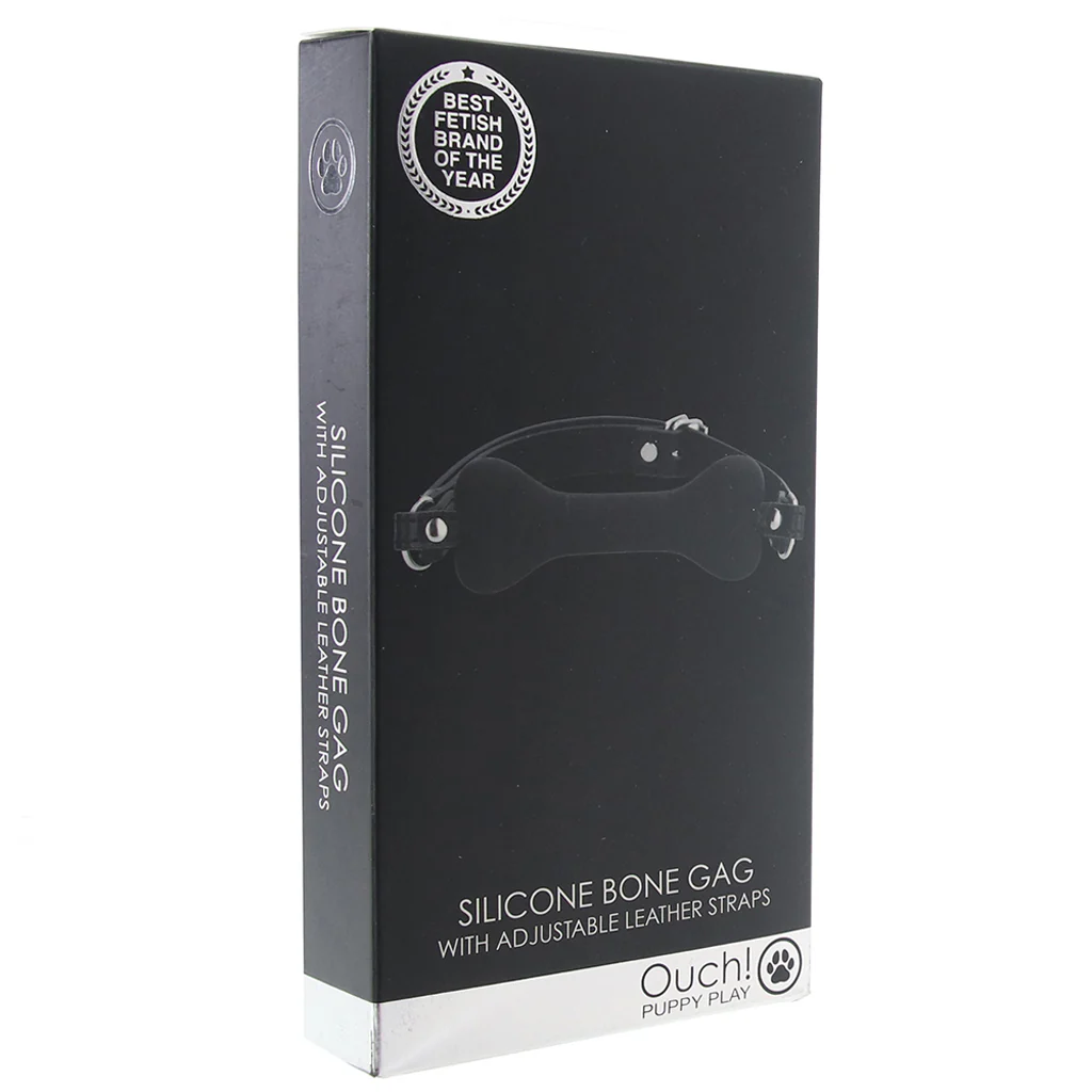 Ouch! Puppy Play Silicone Bone Gag - Image 6