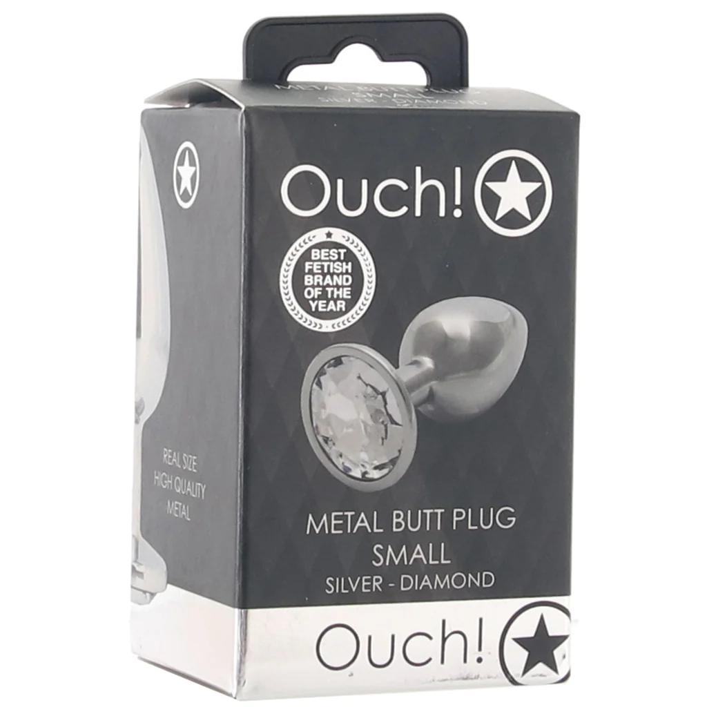 Ouch! Round Gem Silver Plug in Small - Image 6