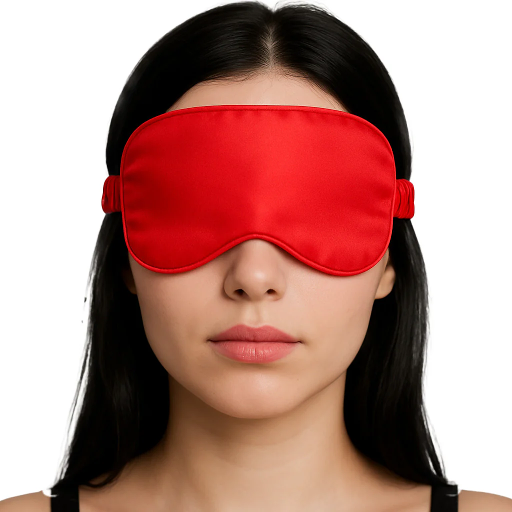 Ouch! Satin Blindfold in Red - Image 2