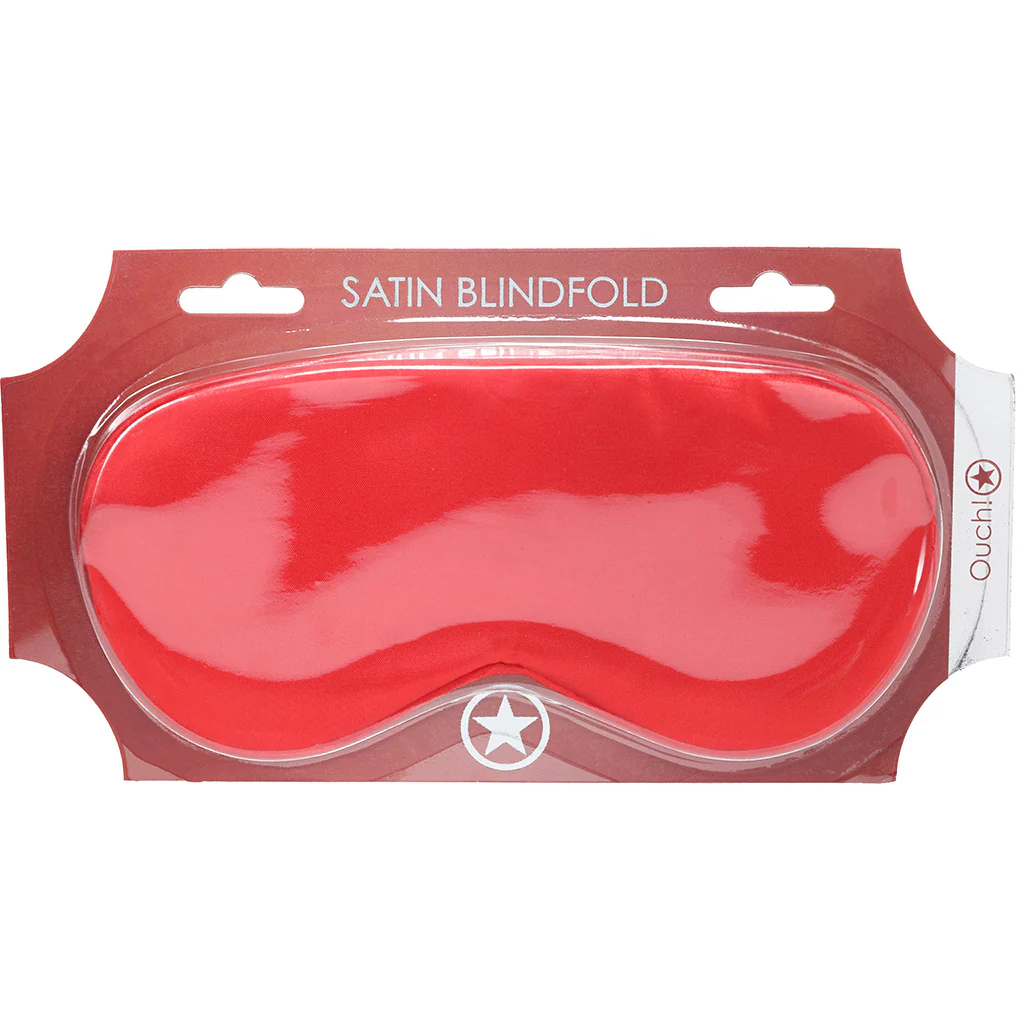 Ouch! Satin Blindfold in Red - Image 9