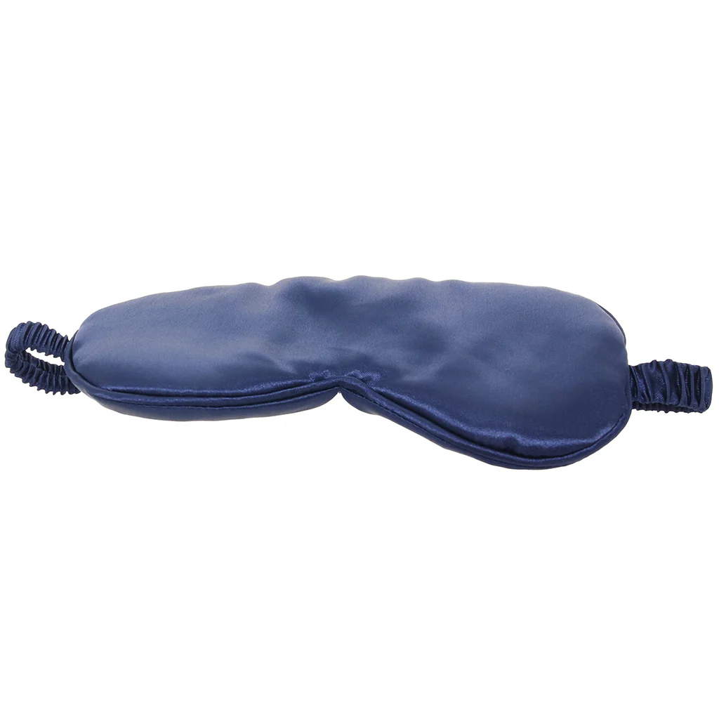 Ouch! Satin Blindfold in Navy Blue - Image 7