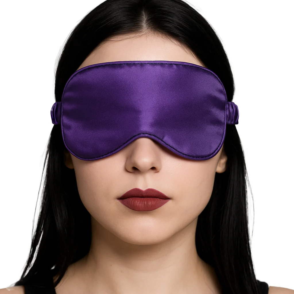 Ouch! Satin Blindfold in Purple - Image 5