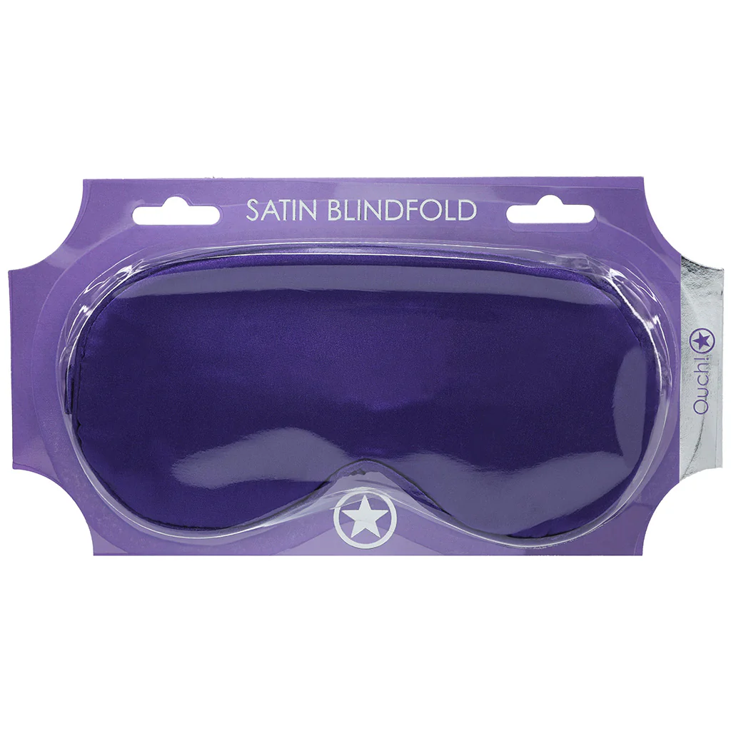 Ouch! Satin Blindfold in Purple - Image 9