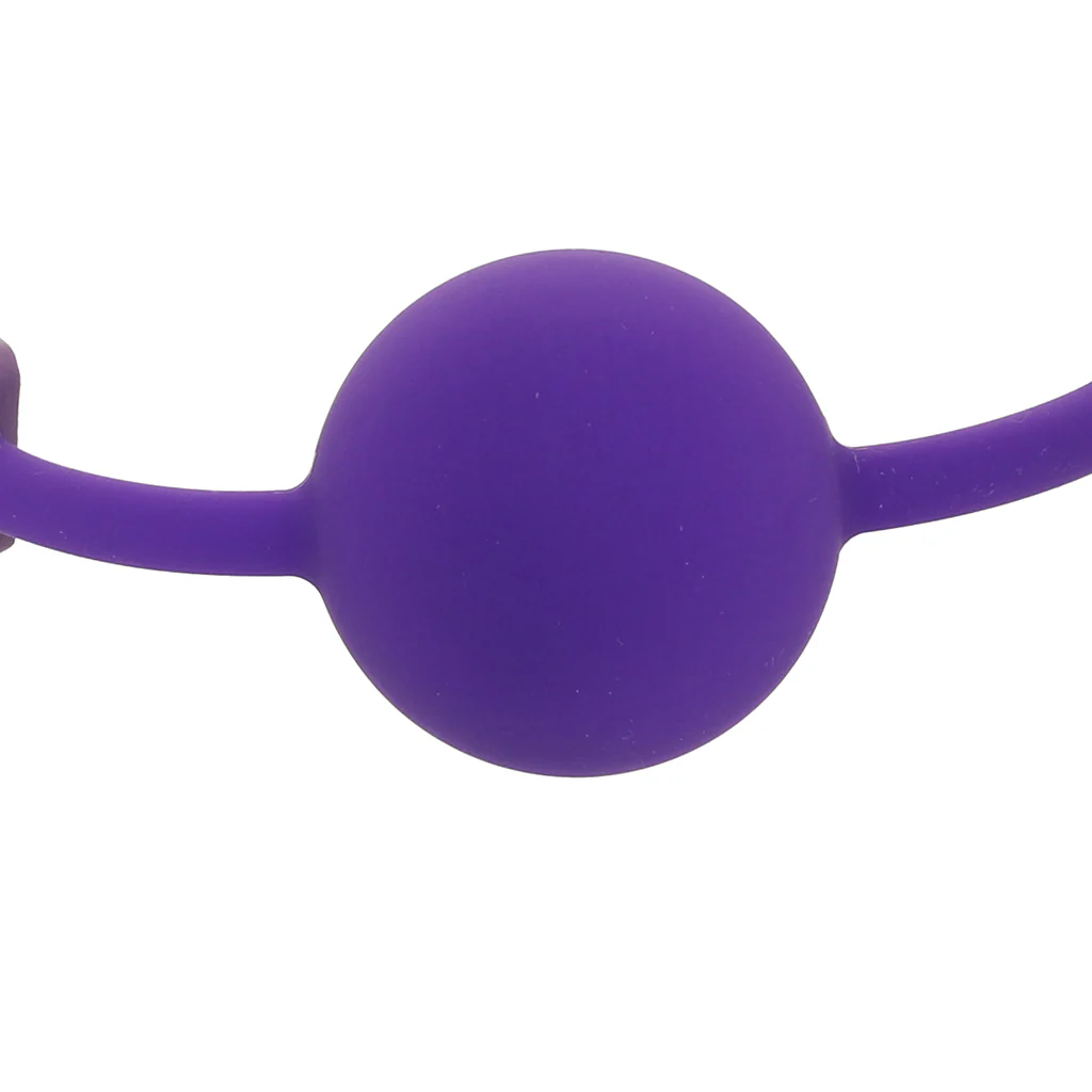 Ouch! Silicone Ball Gag in Purple - Image 7