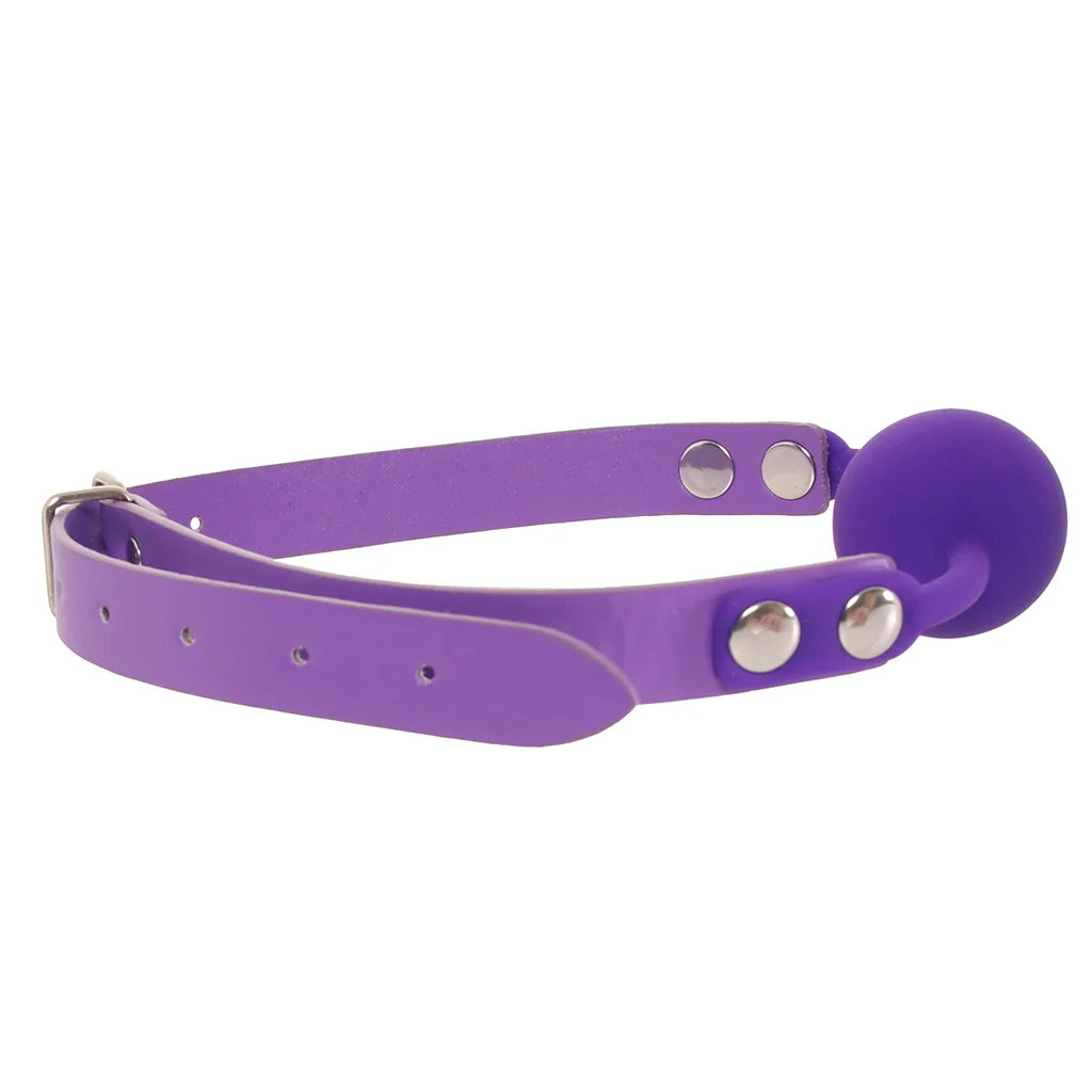 Ouch! Silicone Ball Gag in Purple - Image 8