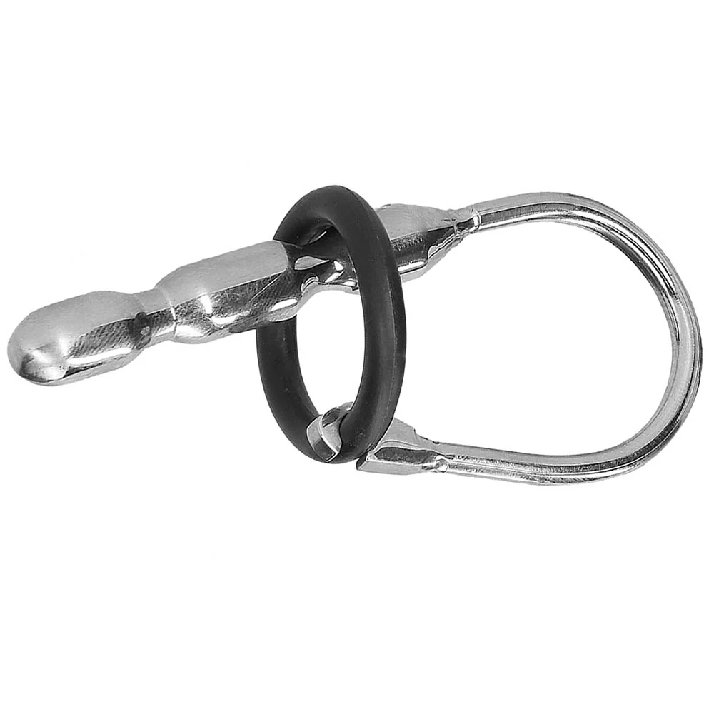 Ouch! 10mm Steel Urethral Sounding Plug with Silicone Ring - Image 3
