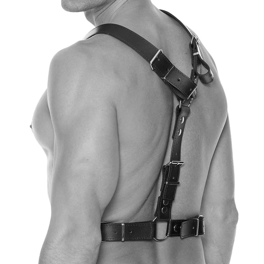 Ouch! Twisted Bit Bonded Leather Harness - Image 4