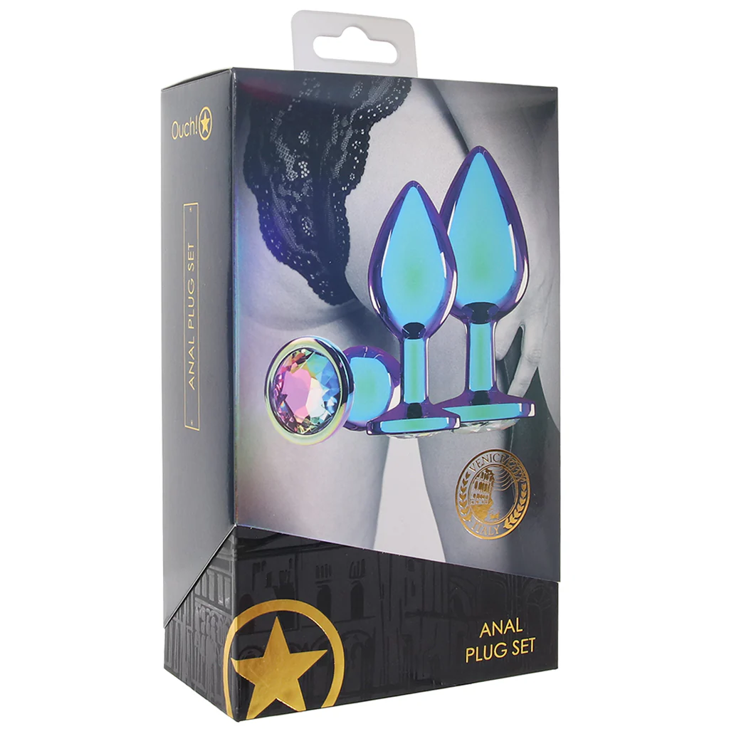 Ouch! Venice Collection Metal Anal Plug Set - Image 9