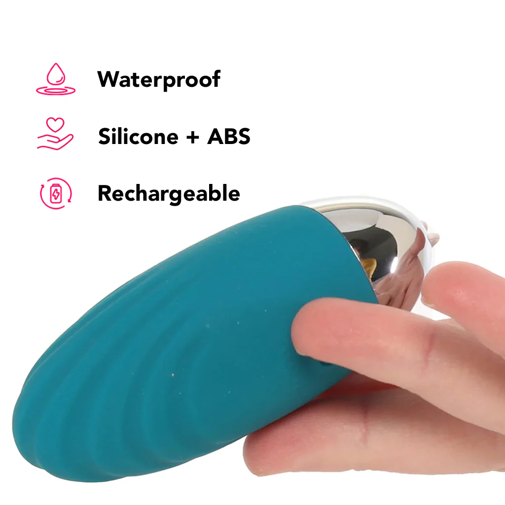 Oval Office Egg Vibe with Remote in Teal - Image 4