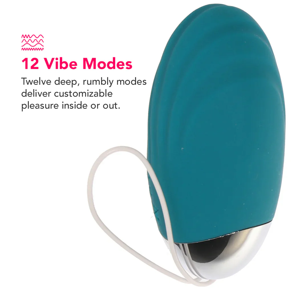 Oval Office Egg Vibe with Remote in Teal - Image 5