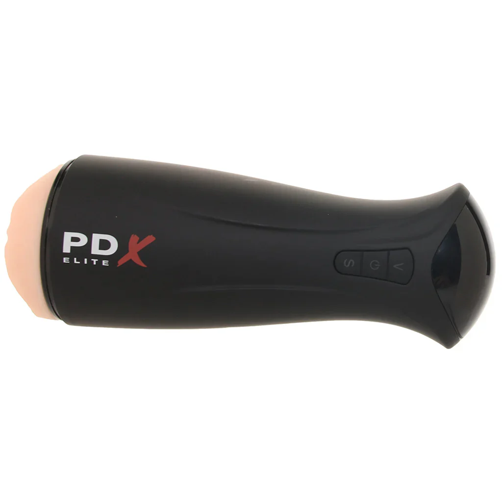 PDX Elite F*ck-Gasm Auto Suction Stroker in Light - Image 5