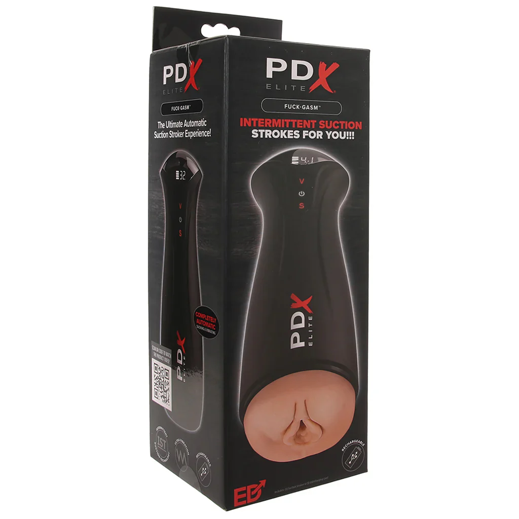 PDX Elite F*ck-Gasm Auto Suction Stroker in Light - Image 9