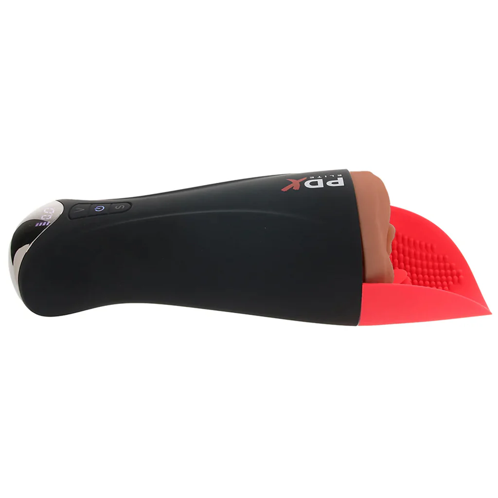 PDX Elite Fap-O-Matic Pro XL Suction Stroker in Brown - Image 3