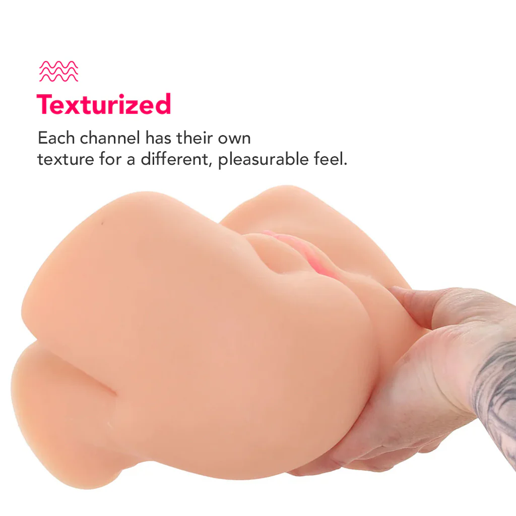 PDX Elite Shake That Ass Vibrating Masturbator in Light - Image 4