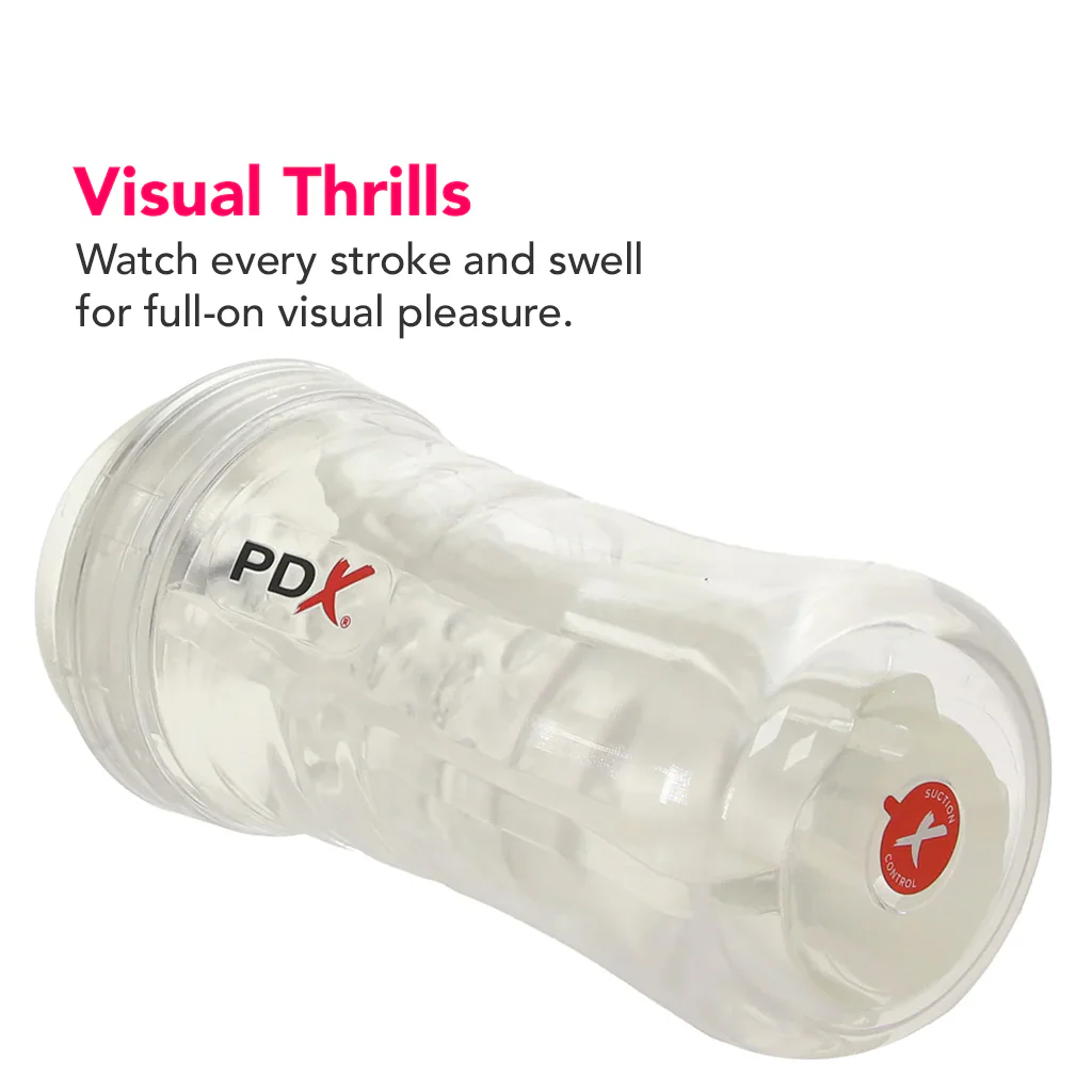 PDX Elite ViewTube Plus See-Thru EZ-Grip Stroker - Image 3