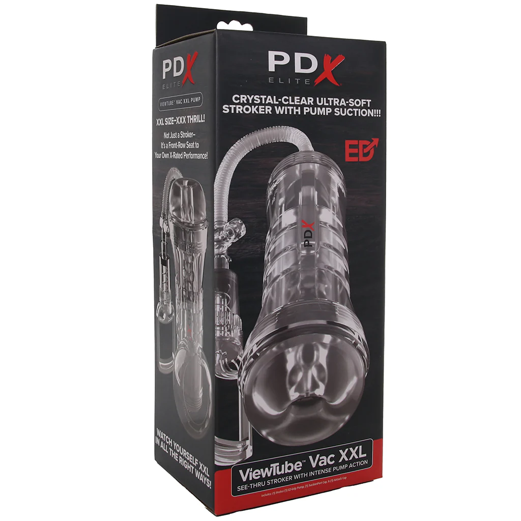 PDX Elite ViewTube Vac XXL Stroker with Hand Pump - Image 9