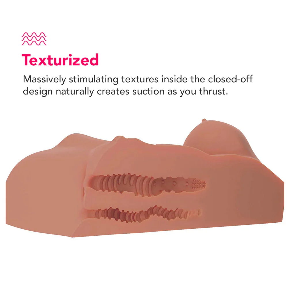 PDX Plus Perfect DD's Masturbator in Tan - Image 4