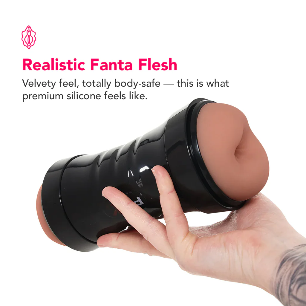 PDX Wet Pussies Super Flip-A-Pussy Over Stroker in Brown - Image 6