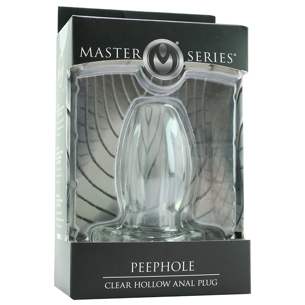 Peephole Clear Hollow Anal Plug - Image 6