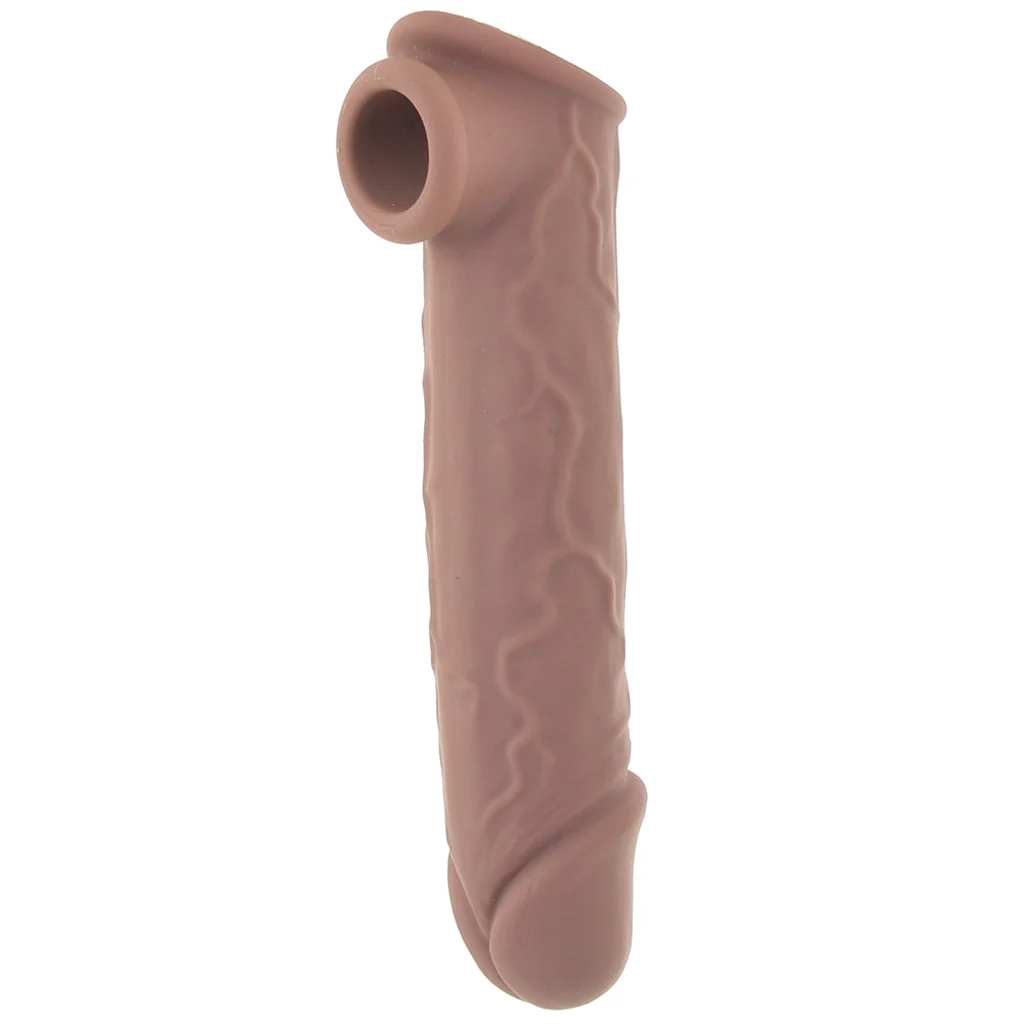 Performance Maxx 8 Inch Silicone Extender in Brown - Image 4