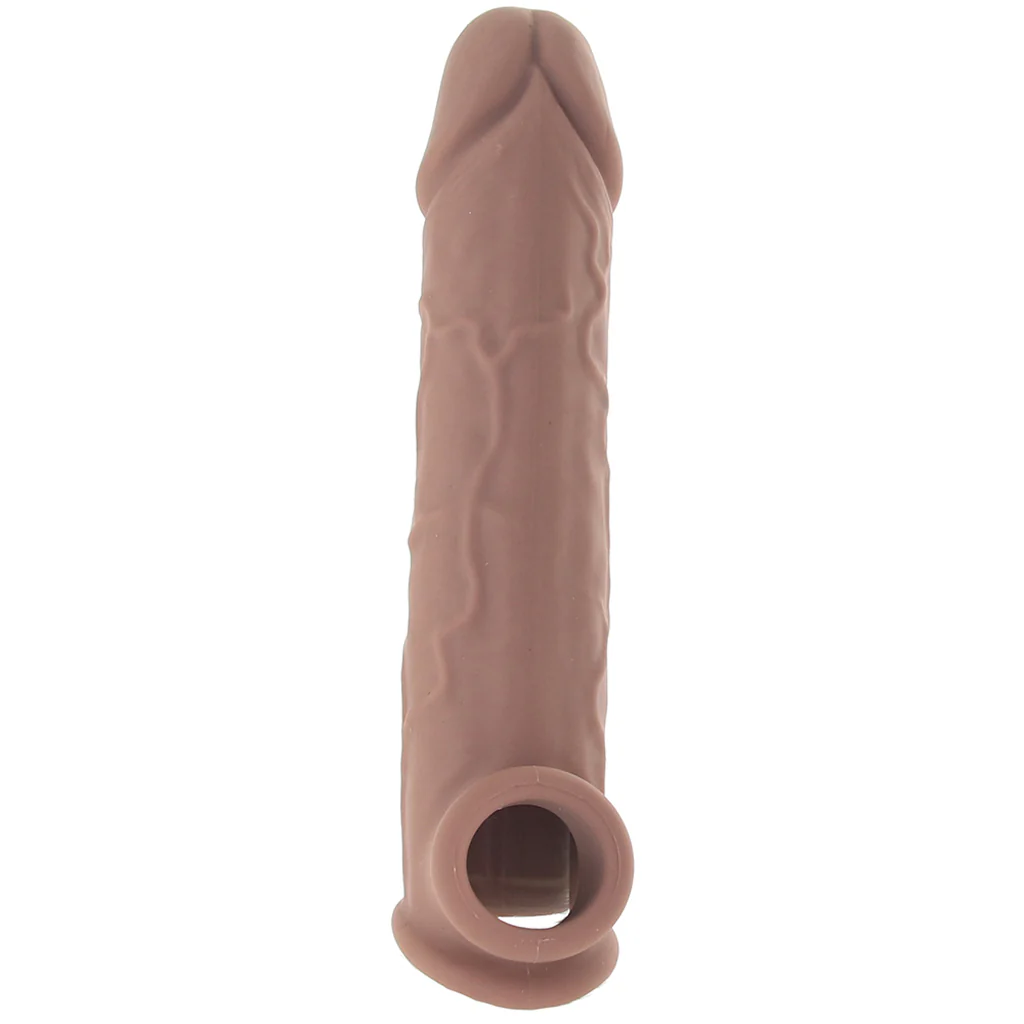 Performance Maxx 8 Inch Silicone Extender in Brown - Image 5