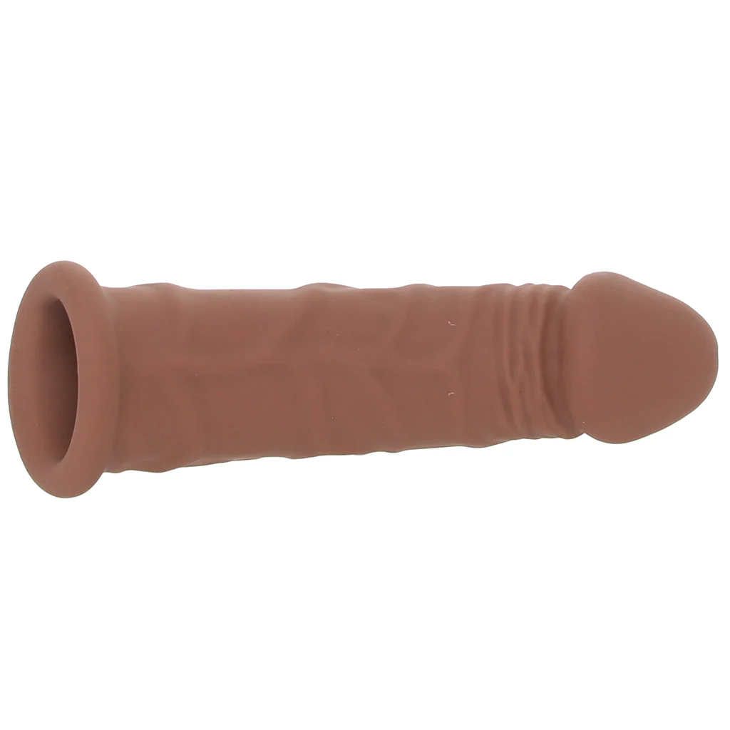Performance Maxx Vibrating 7 Inch Extension in Tan - Image 5