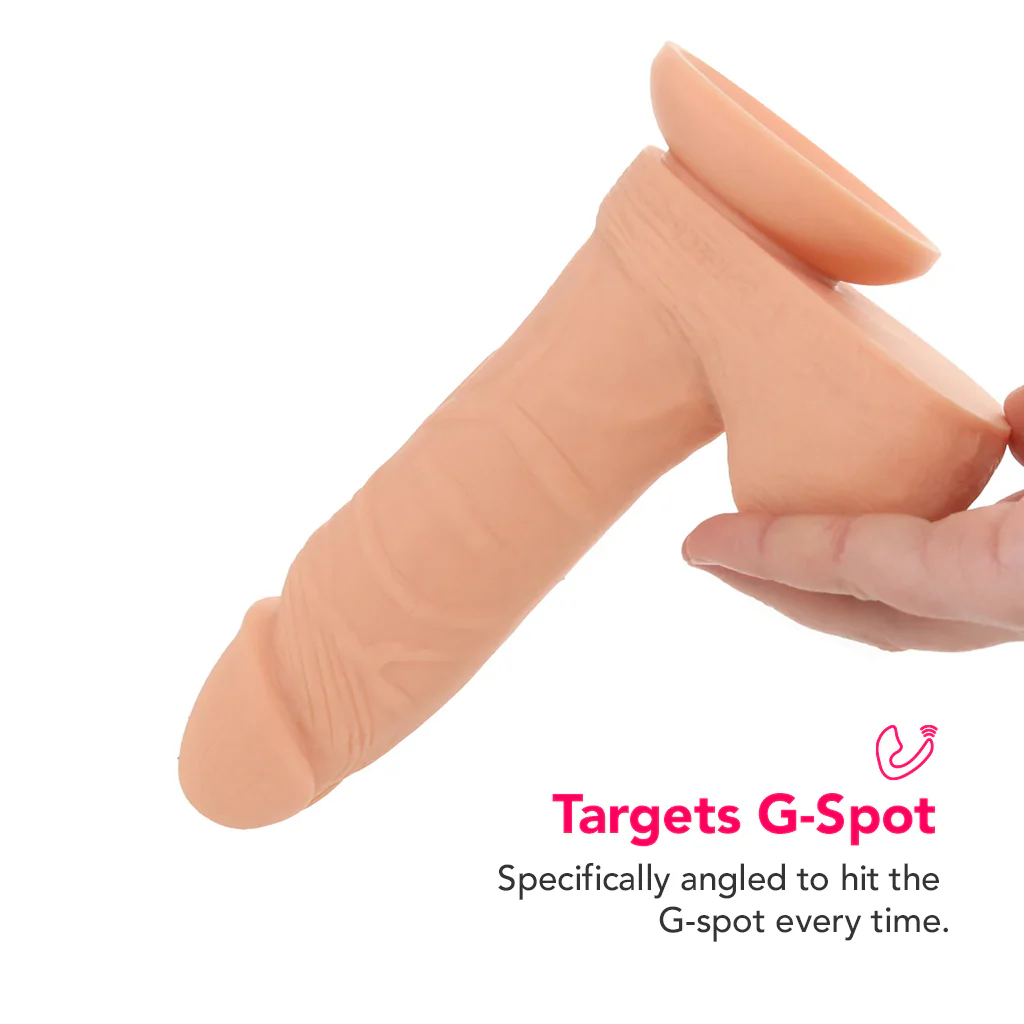 PinkCherry 7 Inch Light Silicone Ballsy Dildo - Image 3