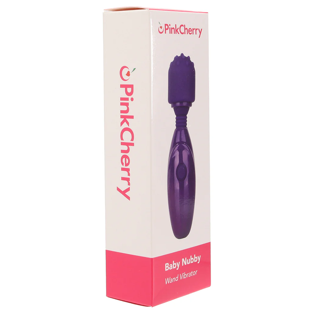 PinkCherry Baby Nubby Rechargeable Mini Wand Vibe - Image 6