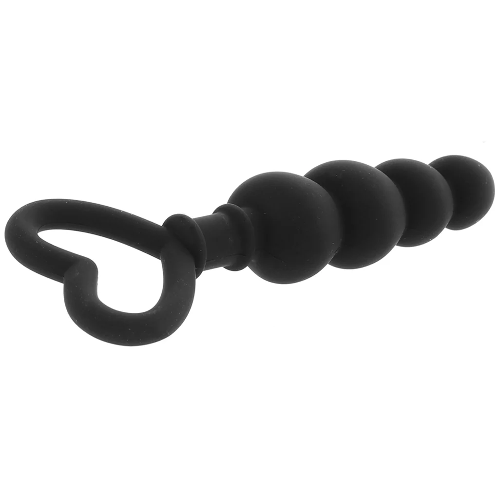 PinkCherry Black Hearts Butt Plug - Image 5