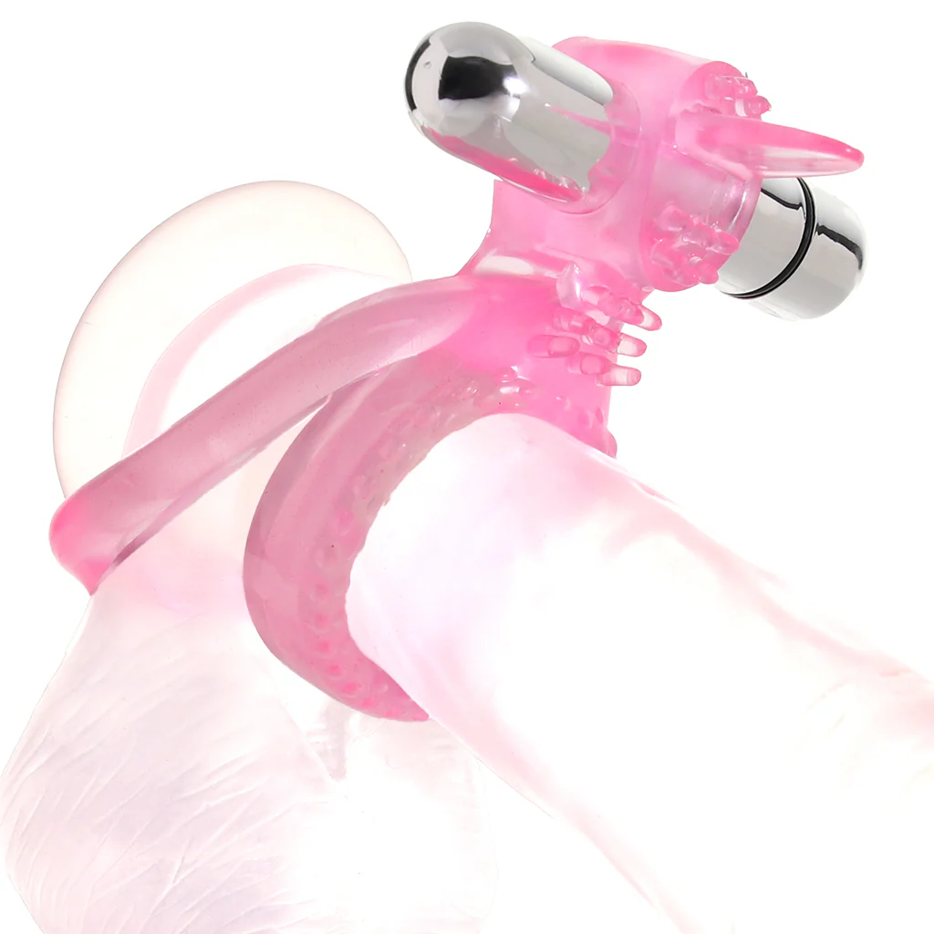 PinkCherry Dual Clit Flicker Cock Ring - Image 2