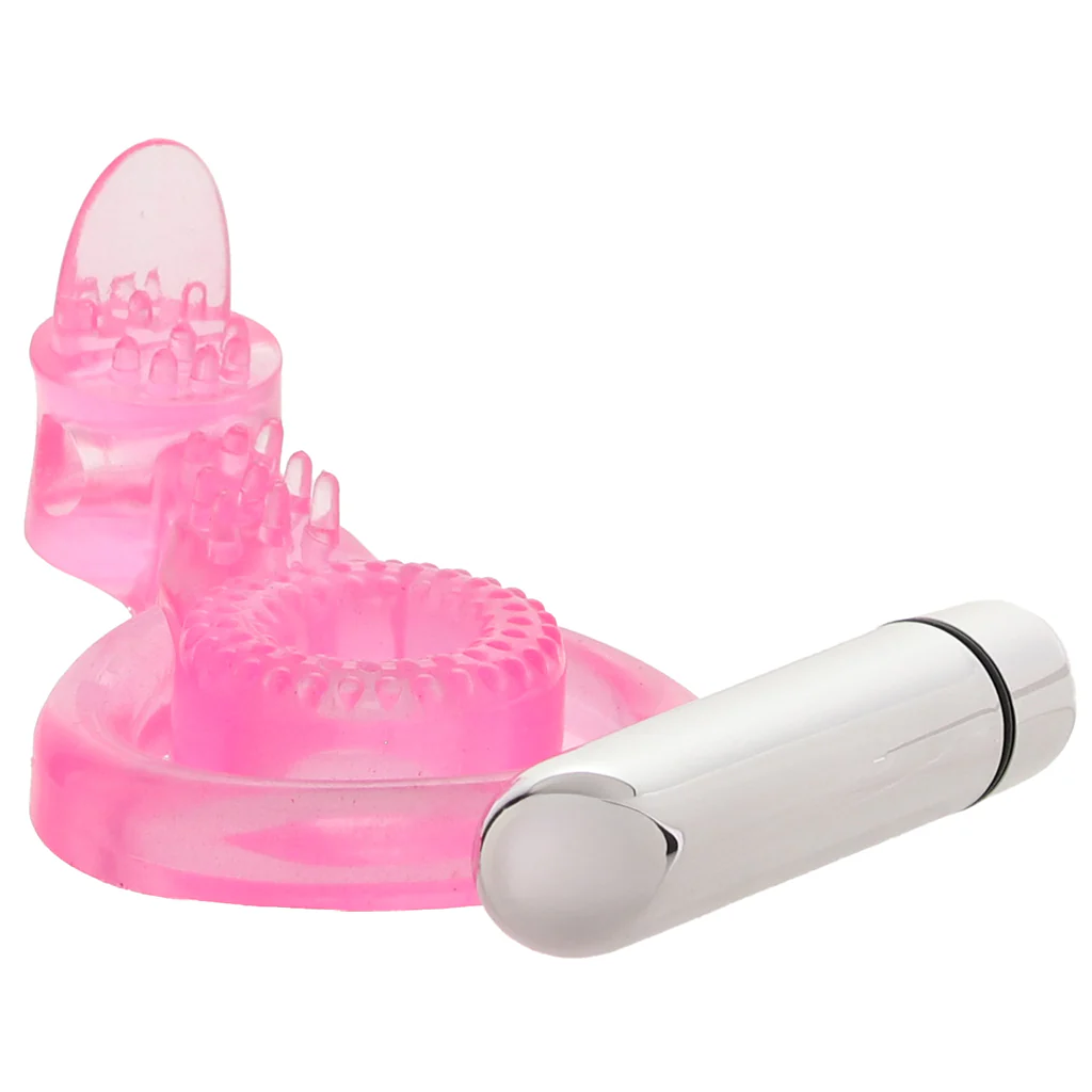 PinkCherry Dual Clit Flicker Cock Ring - Image 3