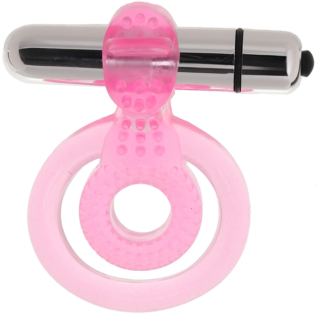 PinkCherry Dual Clit Flicker Cock Ring - Image 5