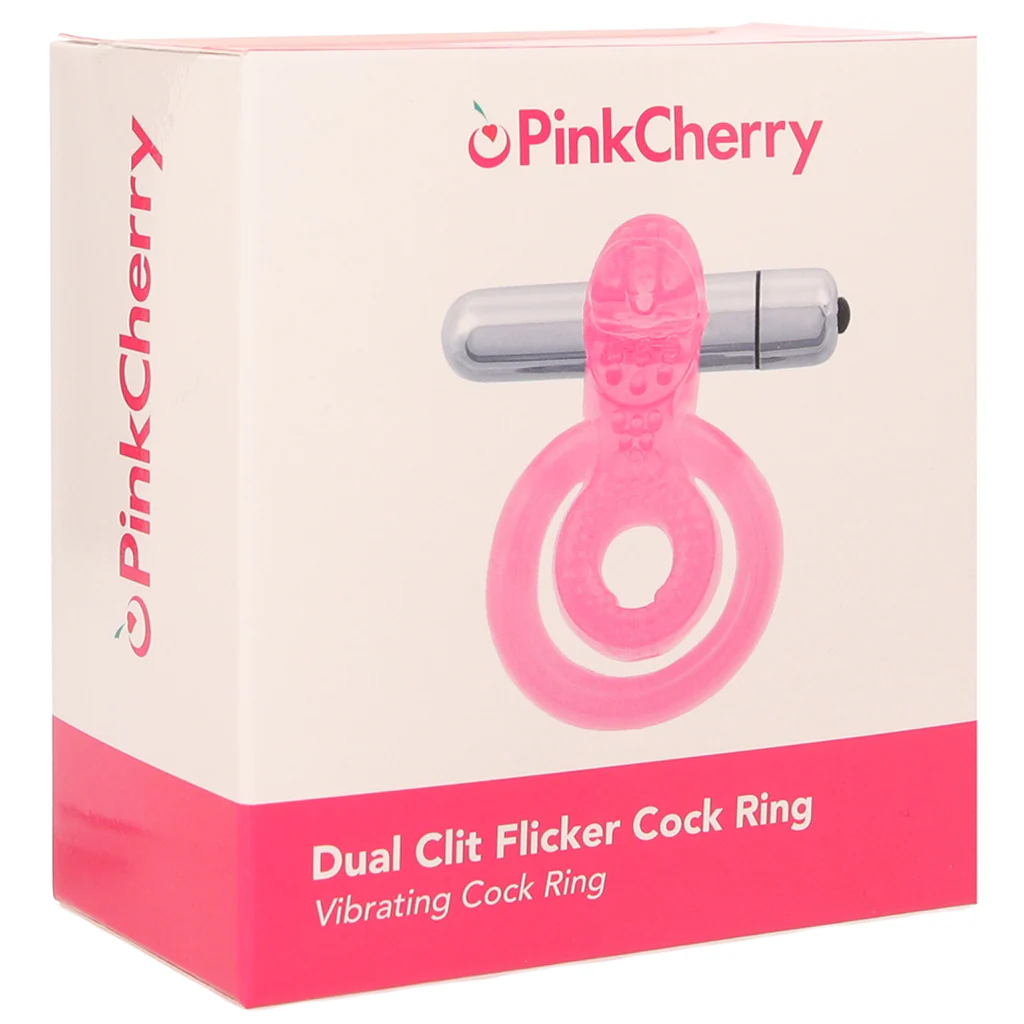 PinkCherry Dual Clit Flicker Cock Ring - Image 9