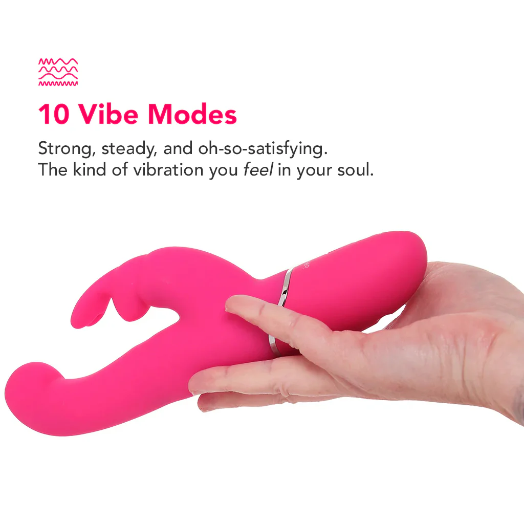 PinkCherry G-Spot Stroker Rabbit Vibe in Pink - Image 4