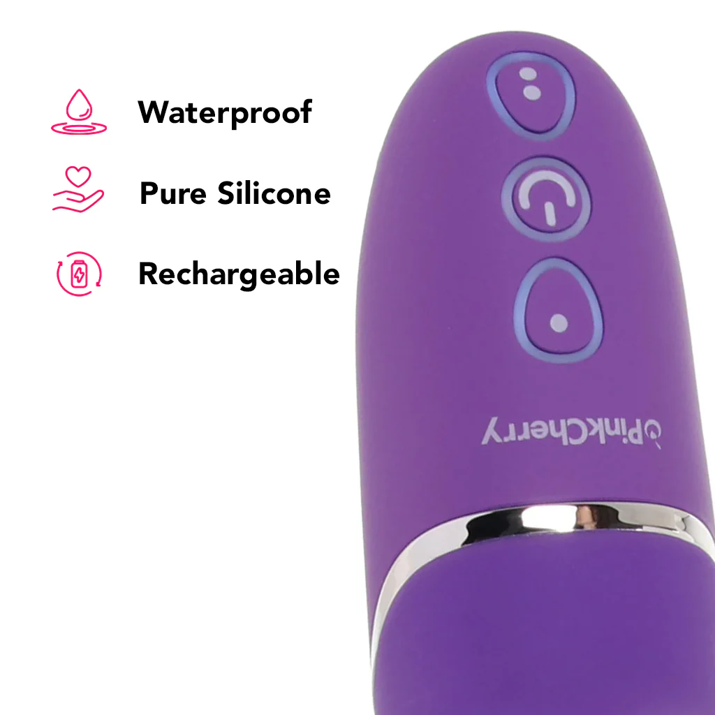PinkCherry G-Spot Stroker Rabbit Vibe in Purple - Image 5