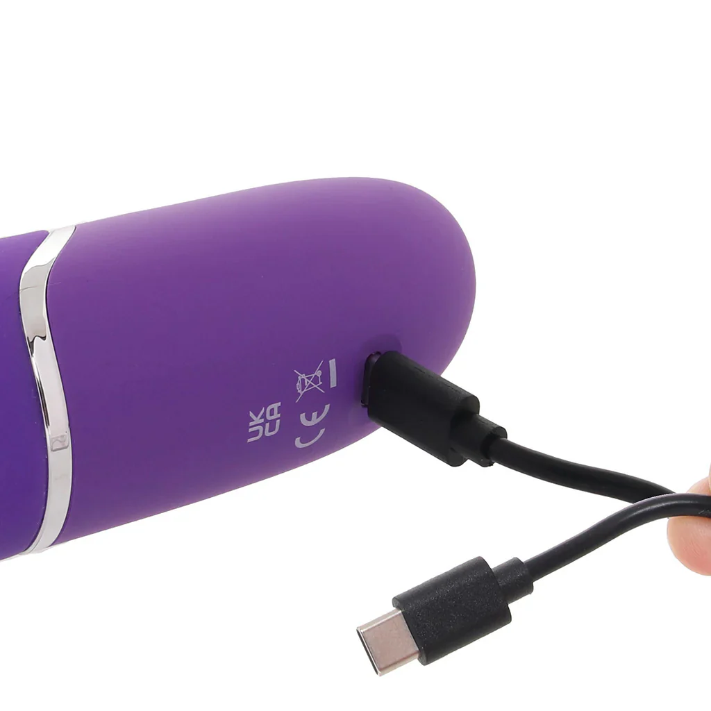 PinkCherry G-Spot Stroker Rabbit Vibe in Purple - Image 8