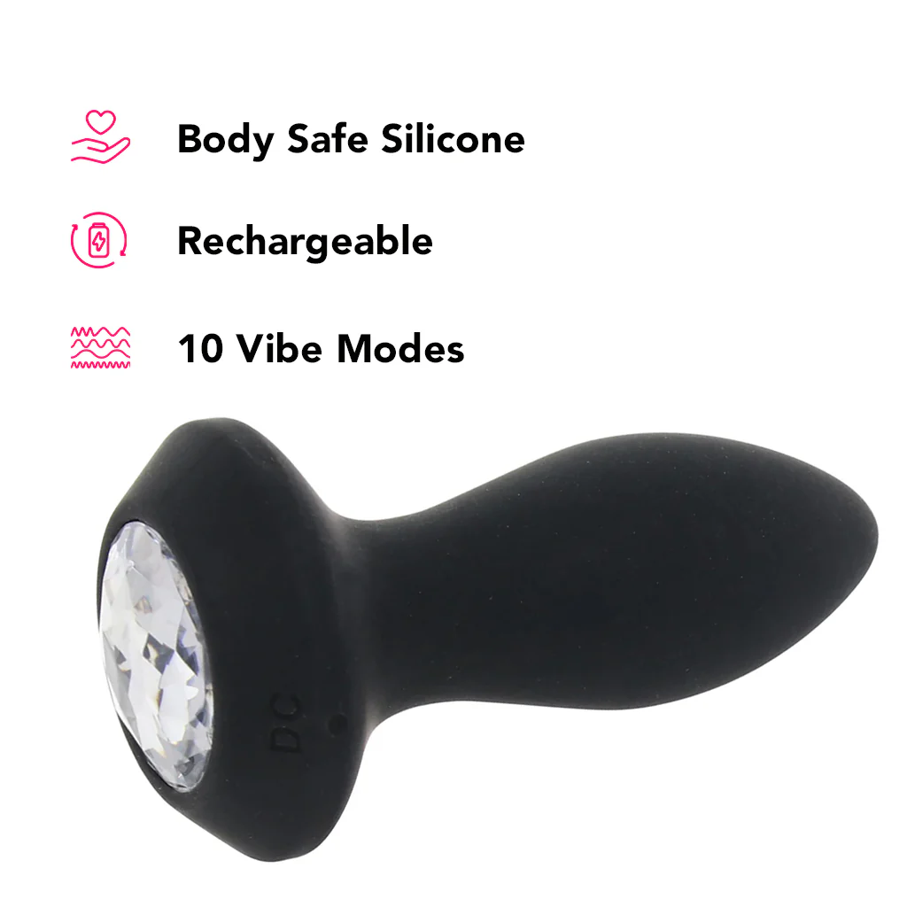 PinkCherry It's A Gem Vibrating Butt Plug - Image 7