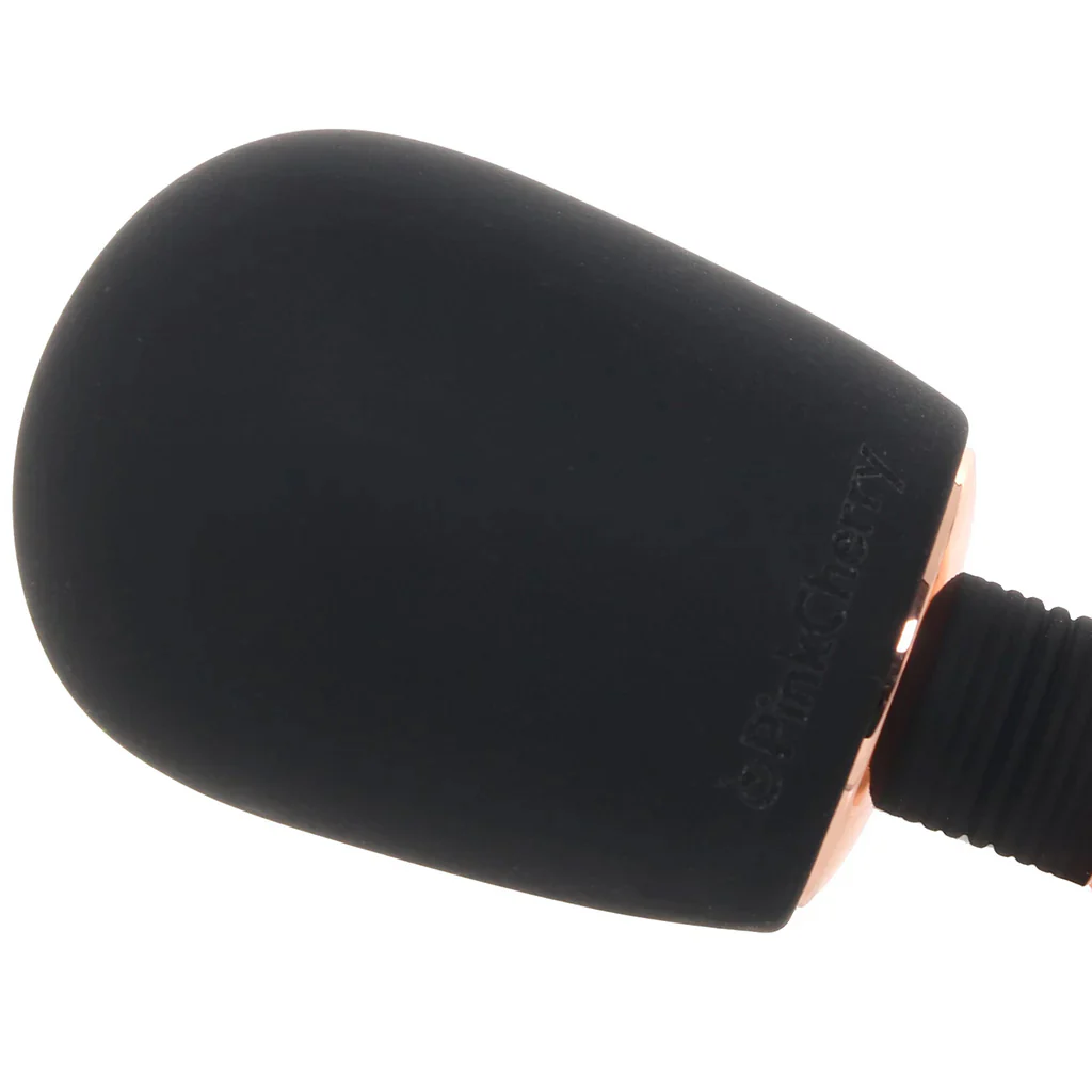 PinkCherry Luxury Slim Rechargeable Wand in Black - Image 8
