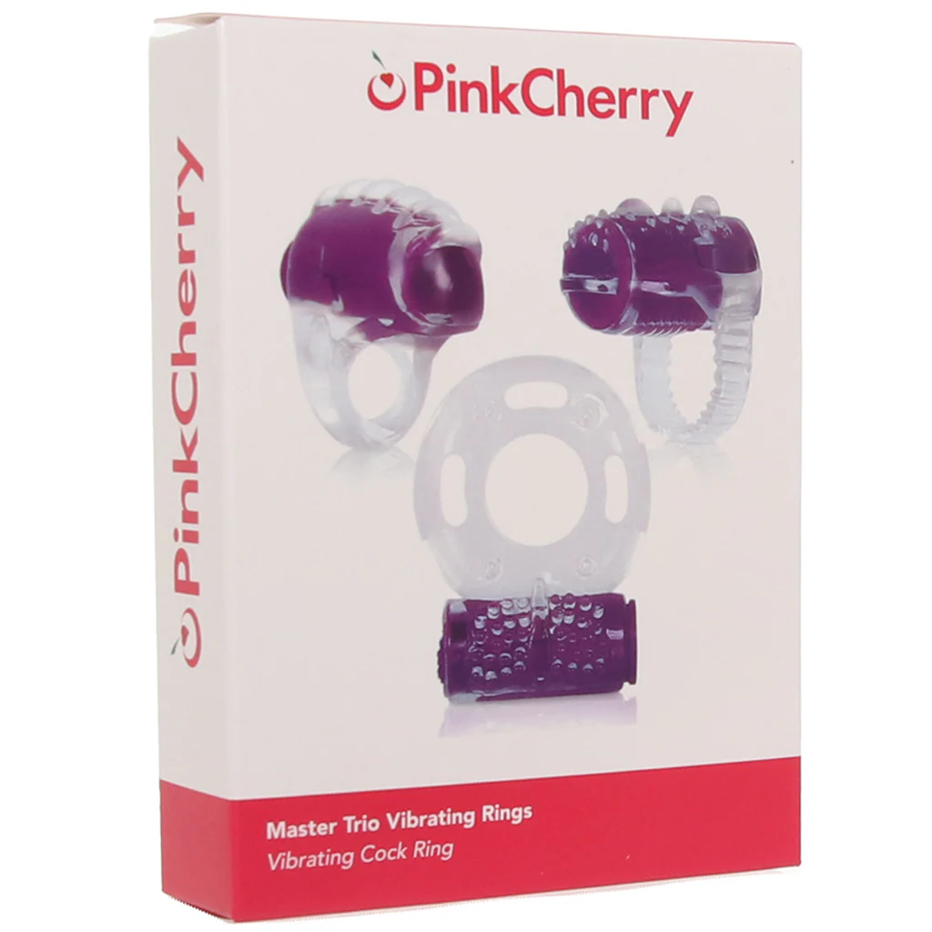 PinkCherry Master Trio Vibrating Rings Set - Image 9