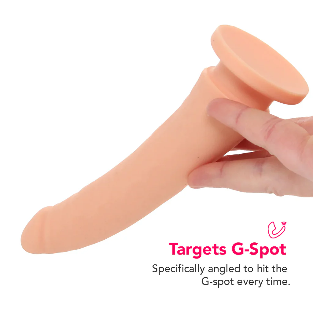 PinkCherry Premium 6.5 Inch Light Silicone Realistic Dildo - Image 3