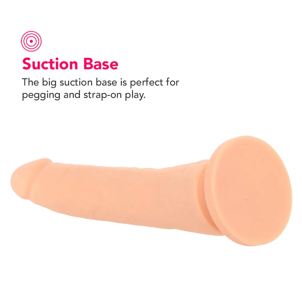 PinkCherry Premium 6.5 Inch Light Silicone Realistic Dildo - Image 4