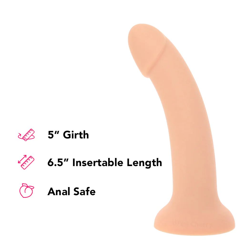 PinkCherry Premium 8 Inch Light Silicone Dildo - Image 5