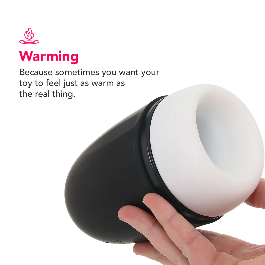 PinkCherry Premium Vibrating And Warming Silicone Stroker - Image 4