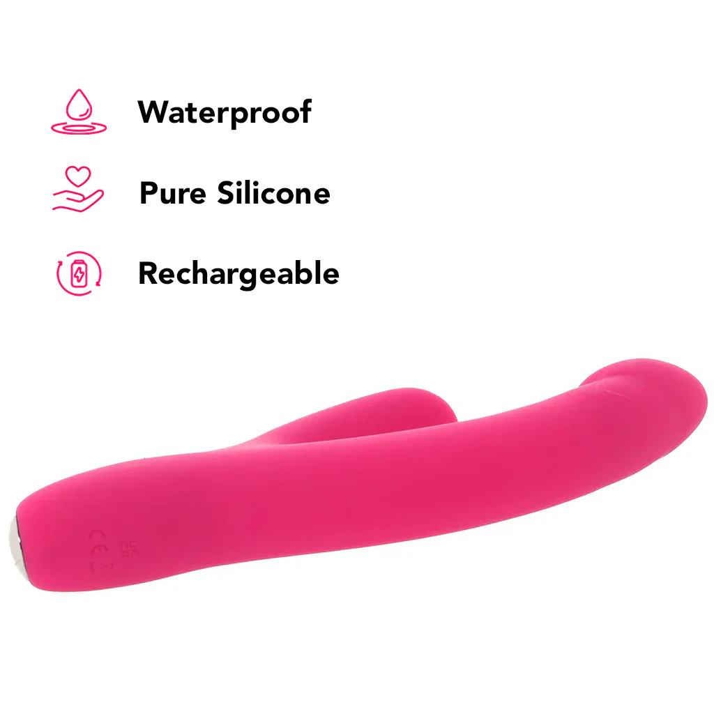 PinkCherry Realistic Slim Rabbit Vibe in Pink - Image 5