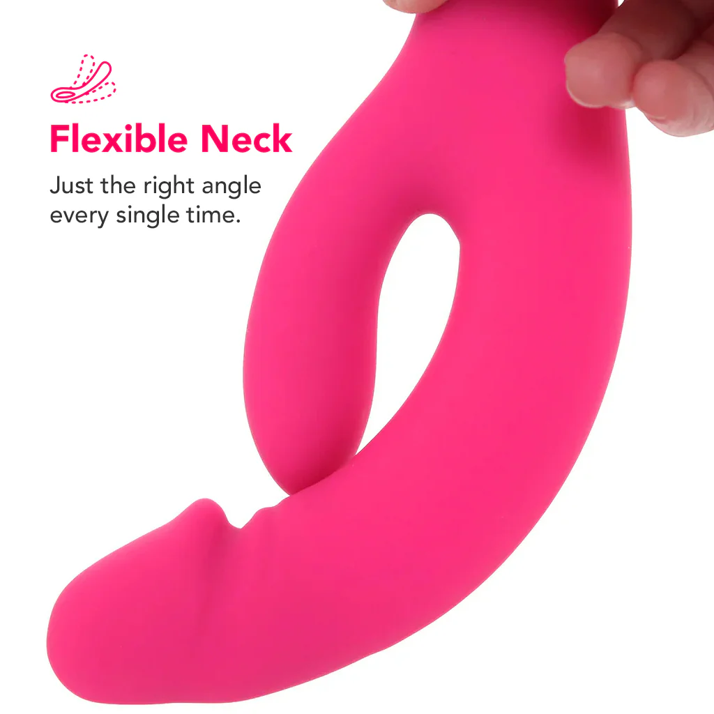 PinkCherry Realistic Slim Rabbit Vibe in Pink - Image 6