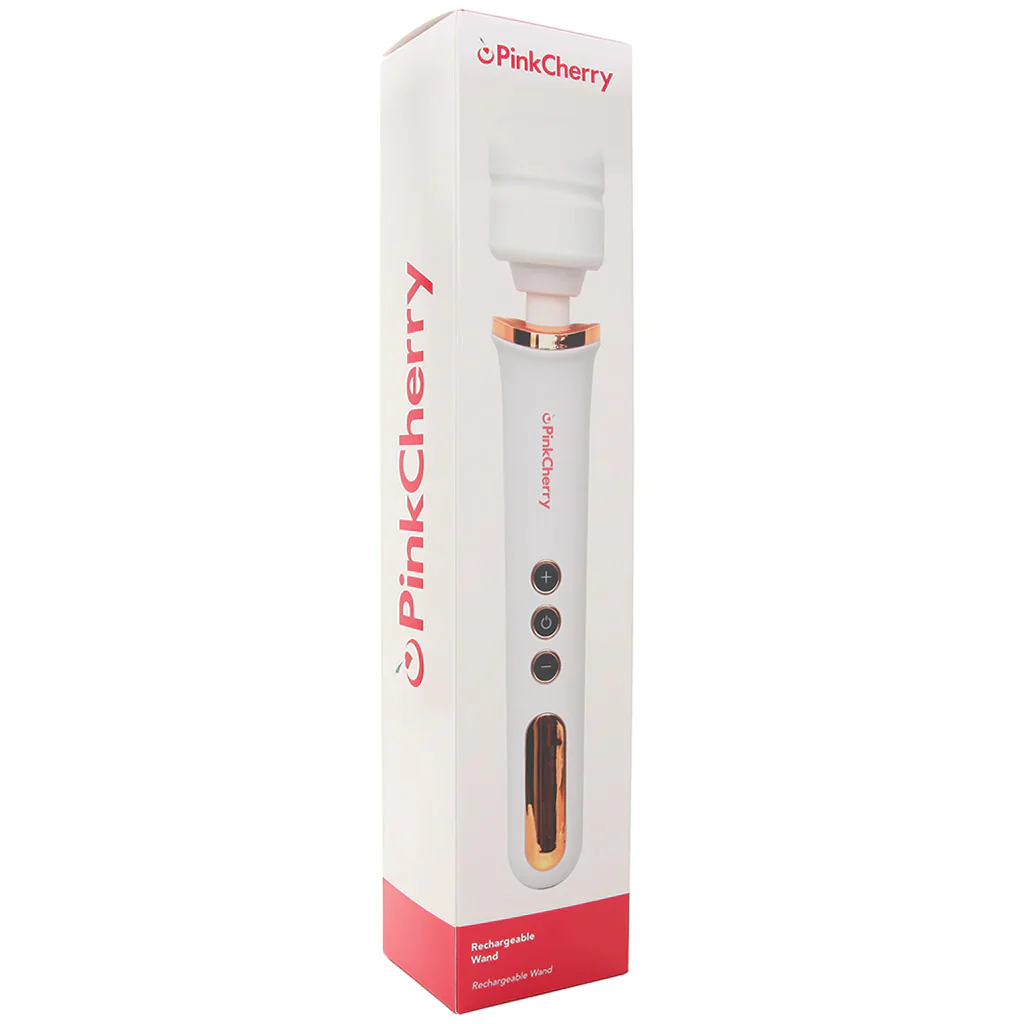 PinkCherry Rechargeable Wand in White - Image 9