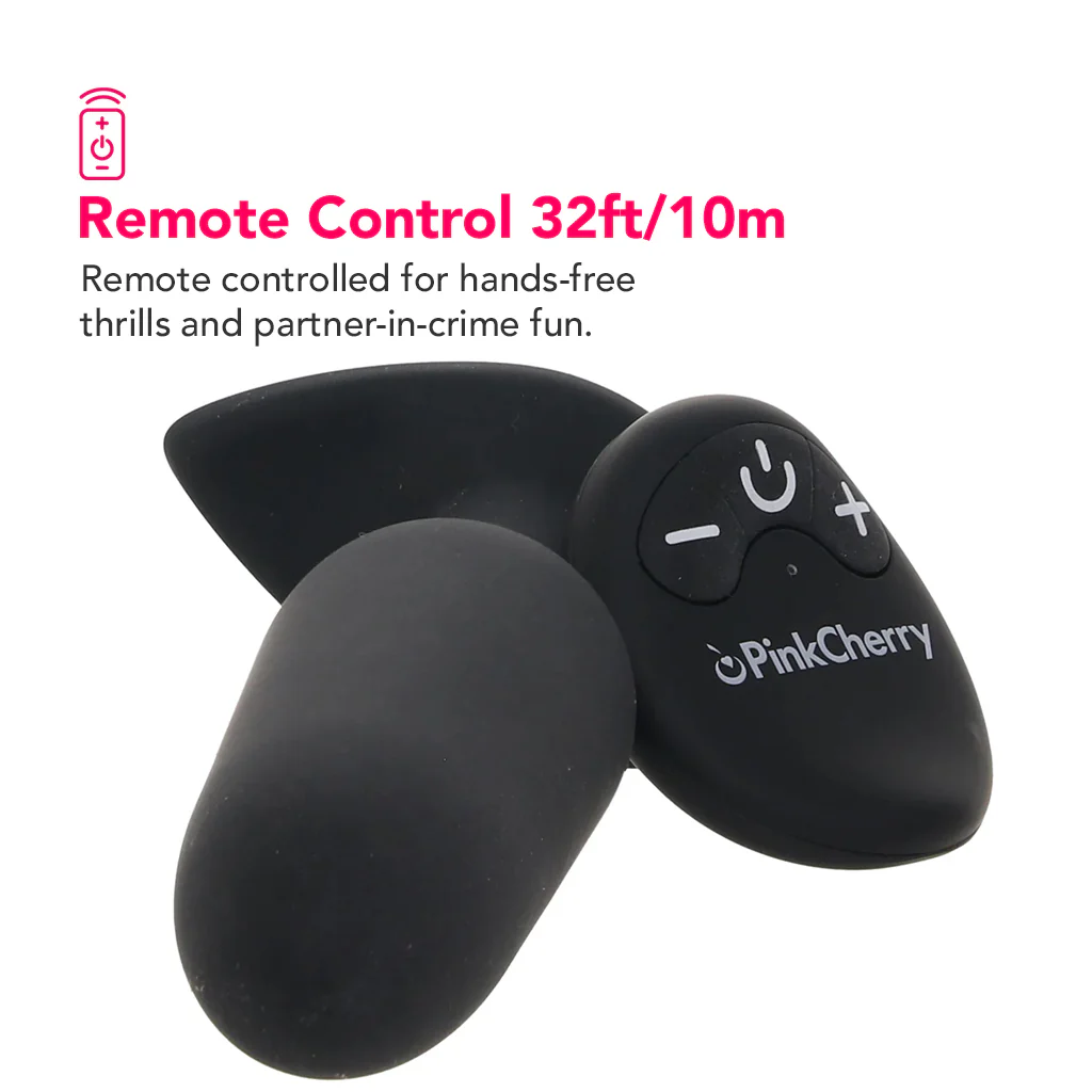 PinkCherry Remote Control Vibrating Butt Plug - Image 3