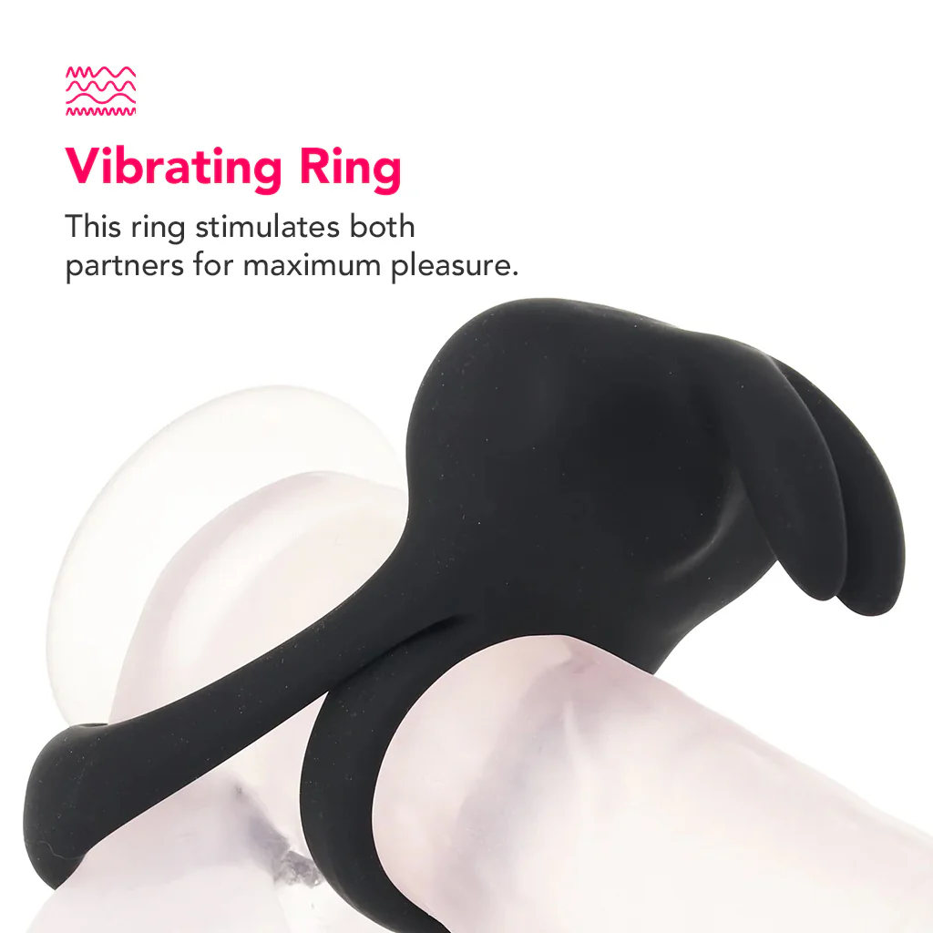 PinkCherry Remote Vibrating Rabbit Cock Ring - Image 2