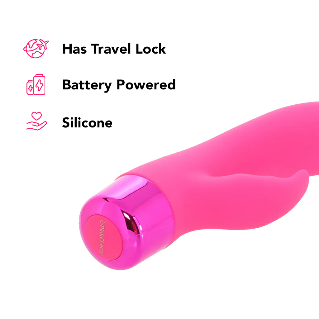 PinkCherry Right On Rabbit Silicone Dual Motor Vibe - Image 7