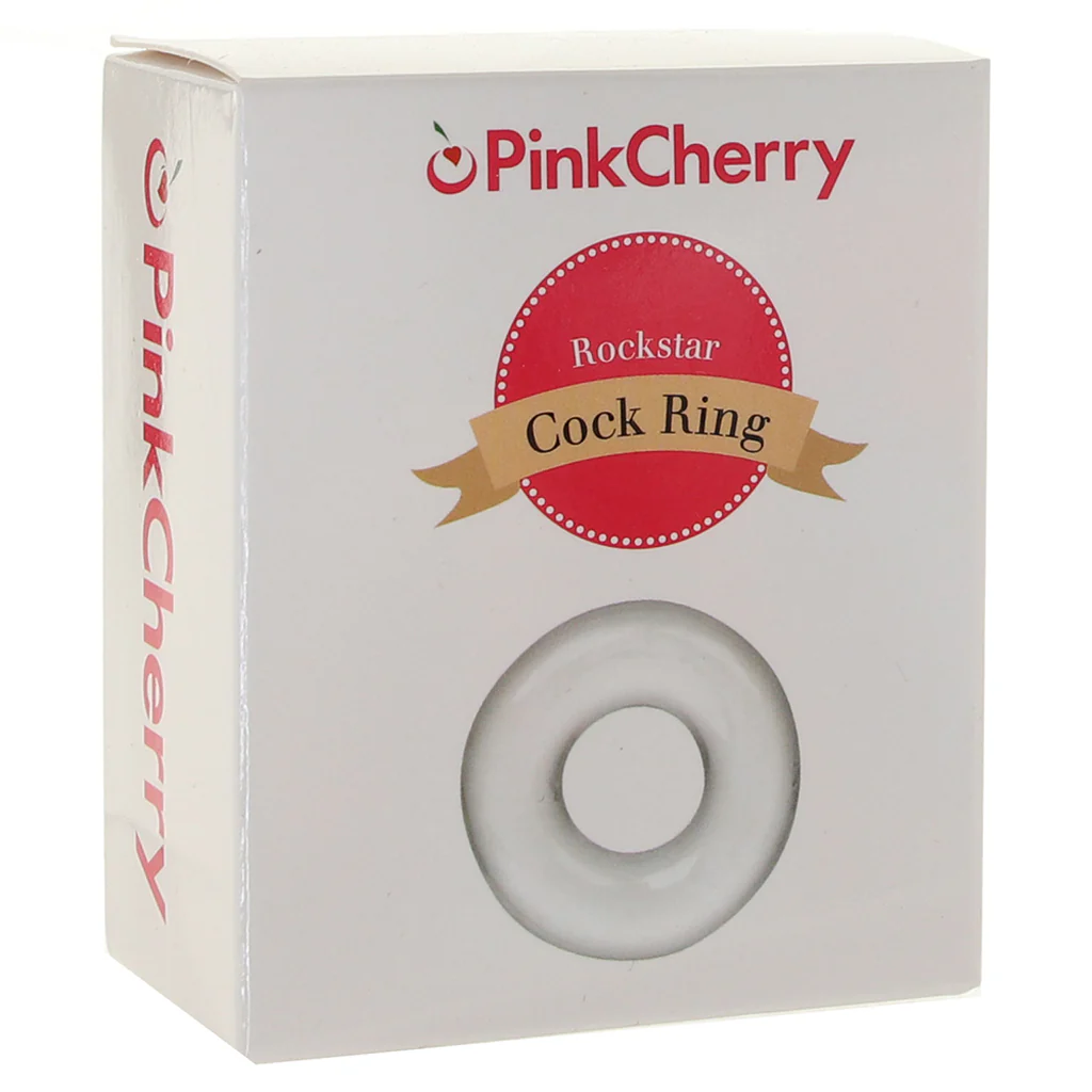 PinkCherry Rockstar Cock Ring in Clear - Image 6